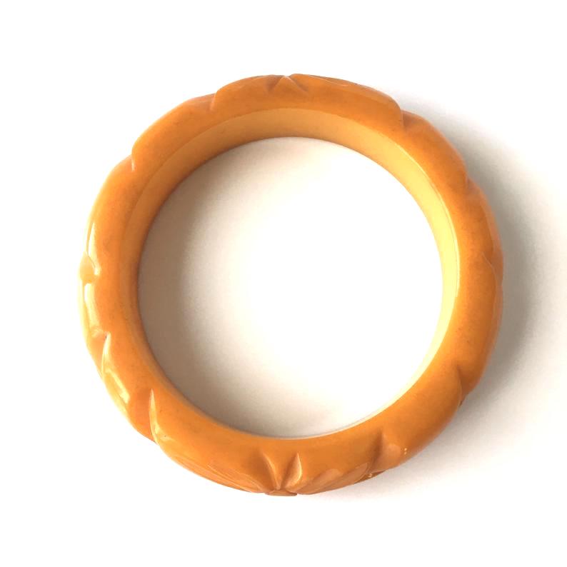 carved bakelite bangle