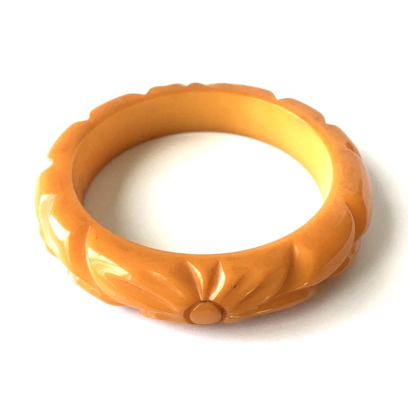 carved bakelite bangle