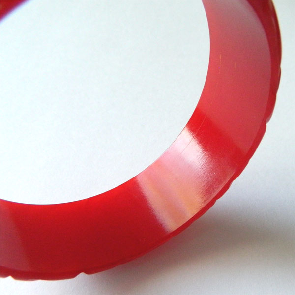 red bakelite bangle