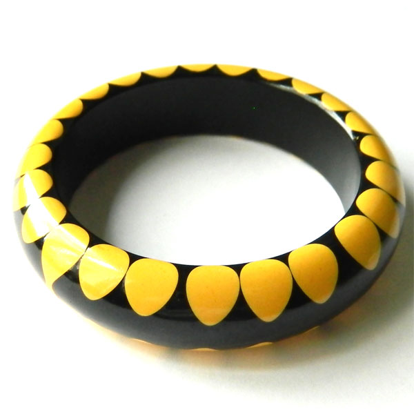 polka dot bakelite bangle