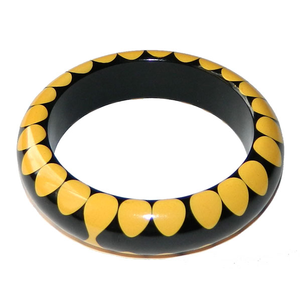 polka dot bakelite bangle