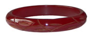 Carved bakelite bangle