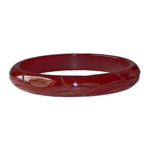 Carved bakelite bangle