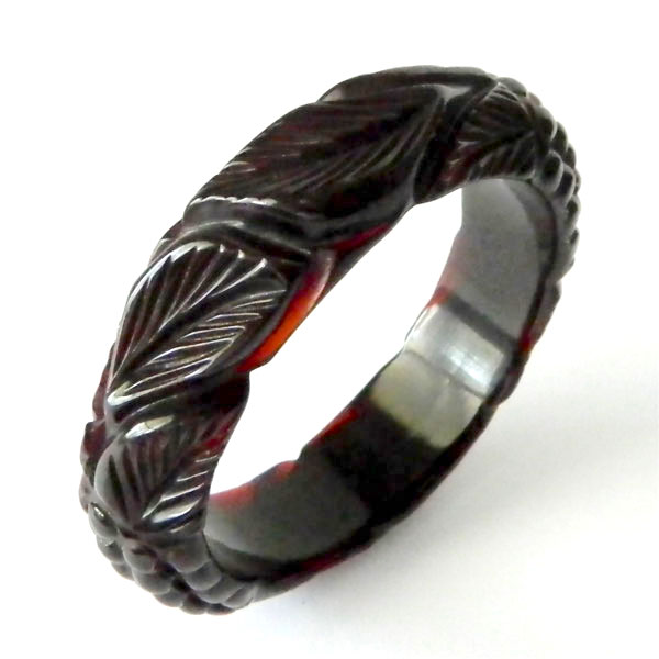 carved bakelite bangle