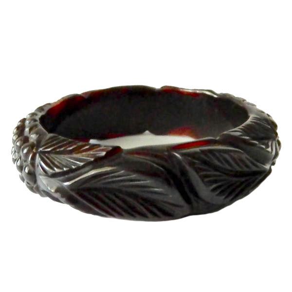 carved bakelite bangle