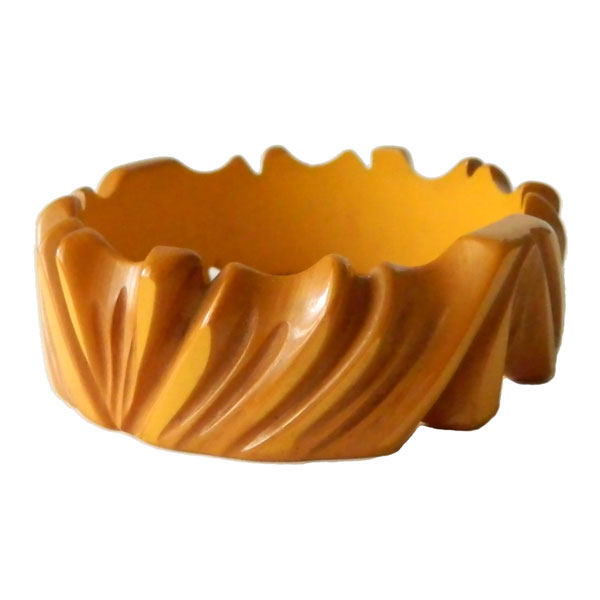 Carved bakelite bracelet