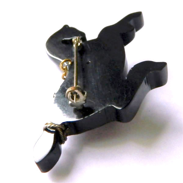 bakelite carousel horse brooch