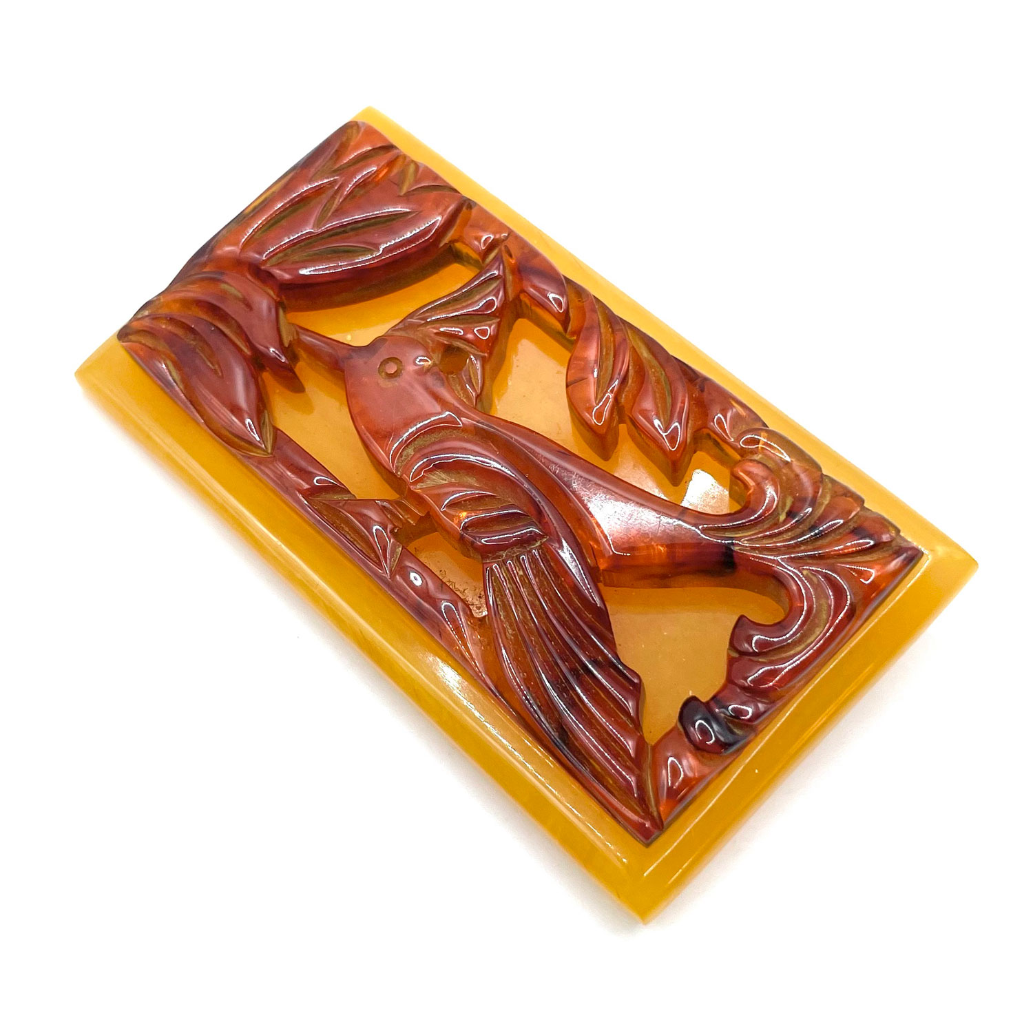 1930s bakelite bird brooch
