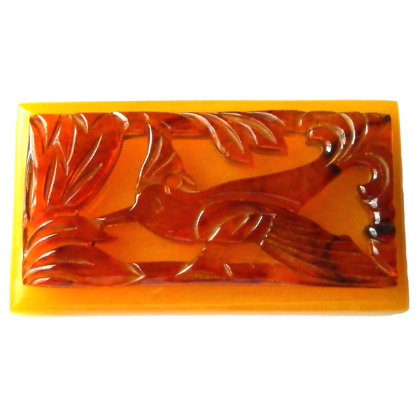 1930's bakelite bird brooch