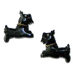 Bakelite Scotty dog brooch set