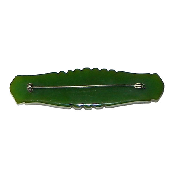 1930's carved bakelite brooch