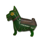 bakelite dog brooch