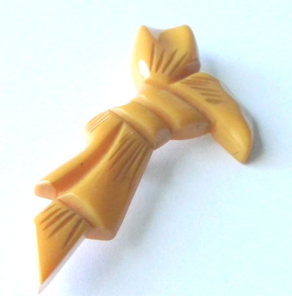 1930's bakelite candle brooch