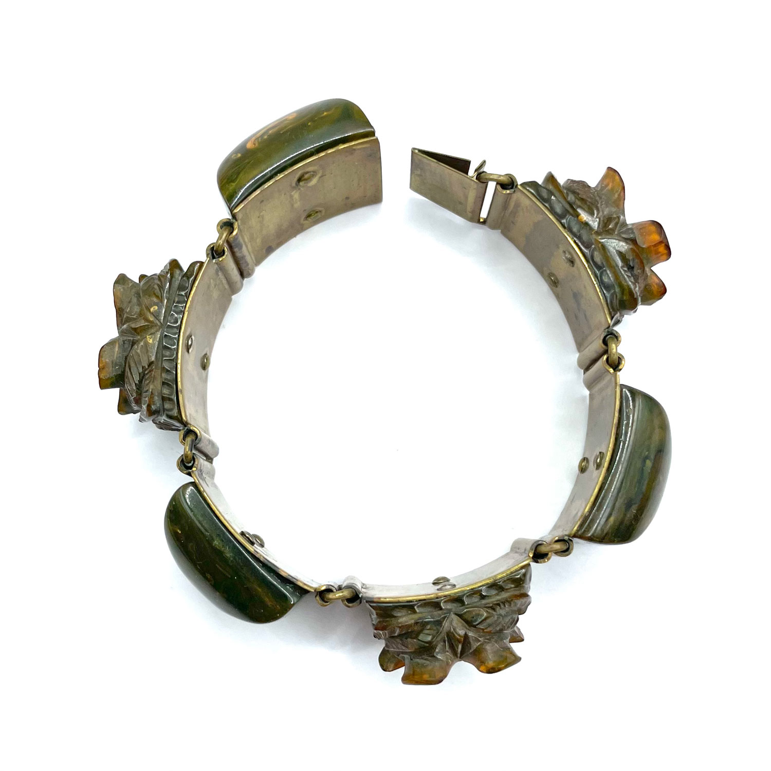 Bakelite link bracelet
