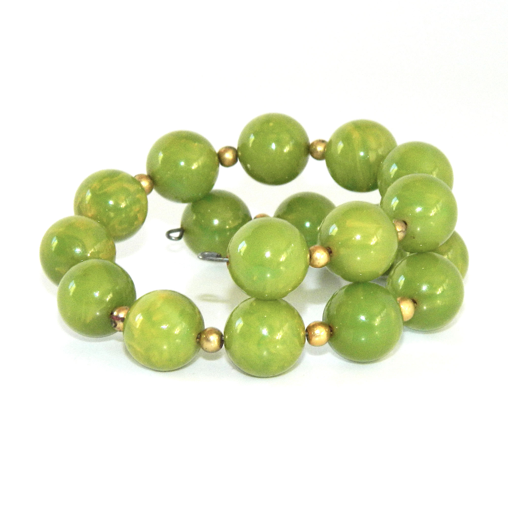 Bakelite bead wrap bracelet