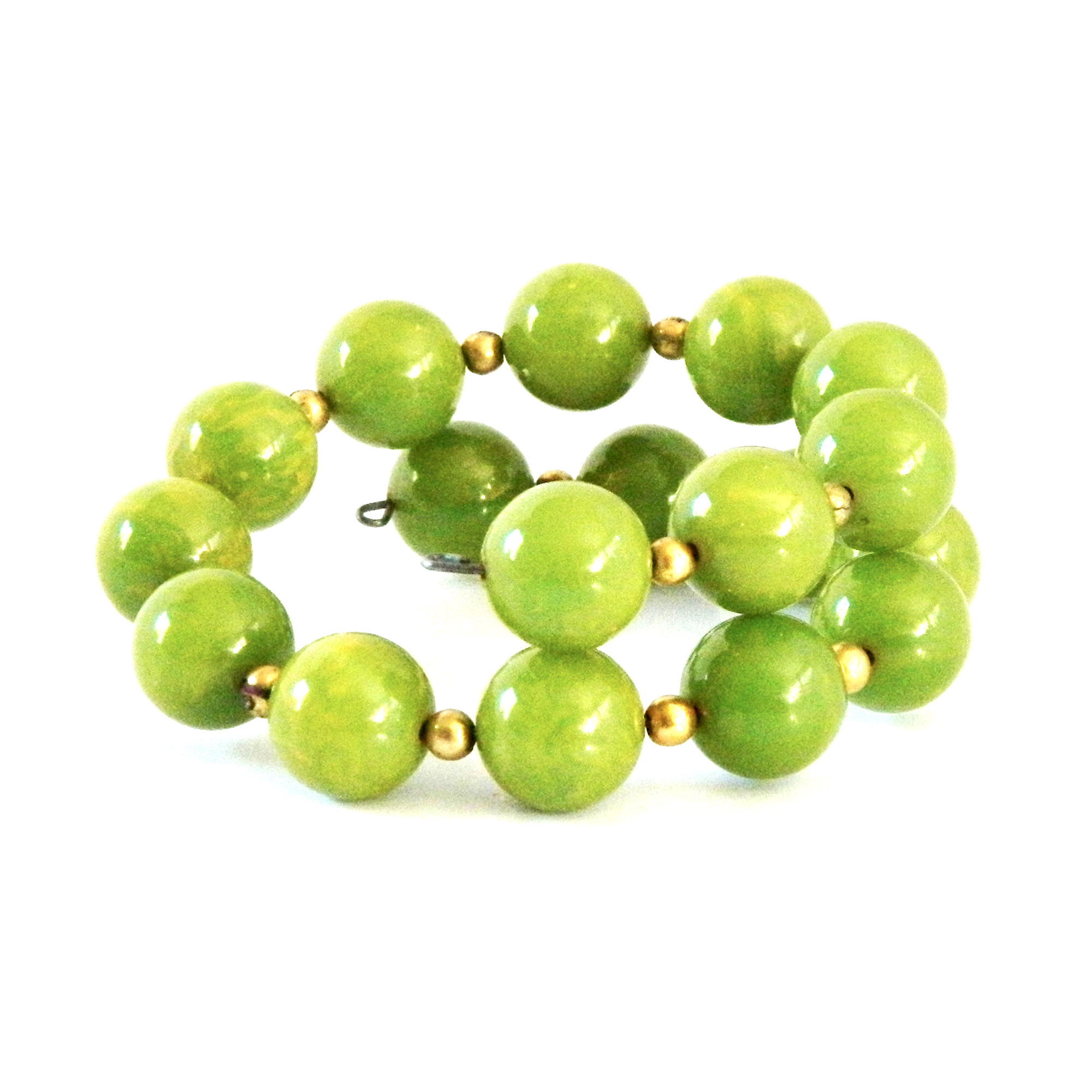 Bakelite bead wrap bracelet