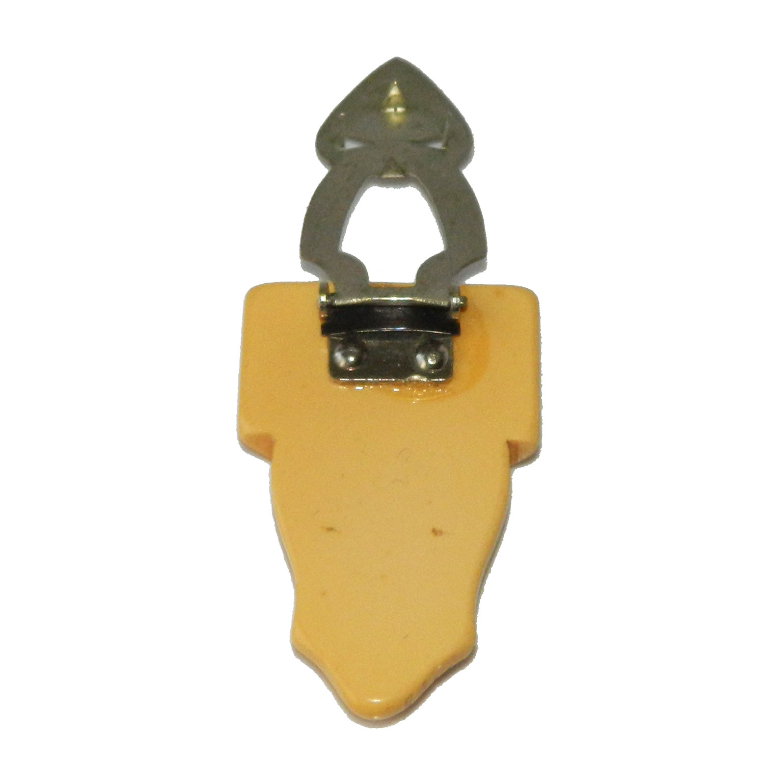 Vintage Art Deco bakelite dress clip