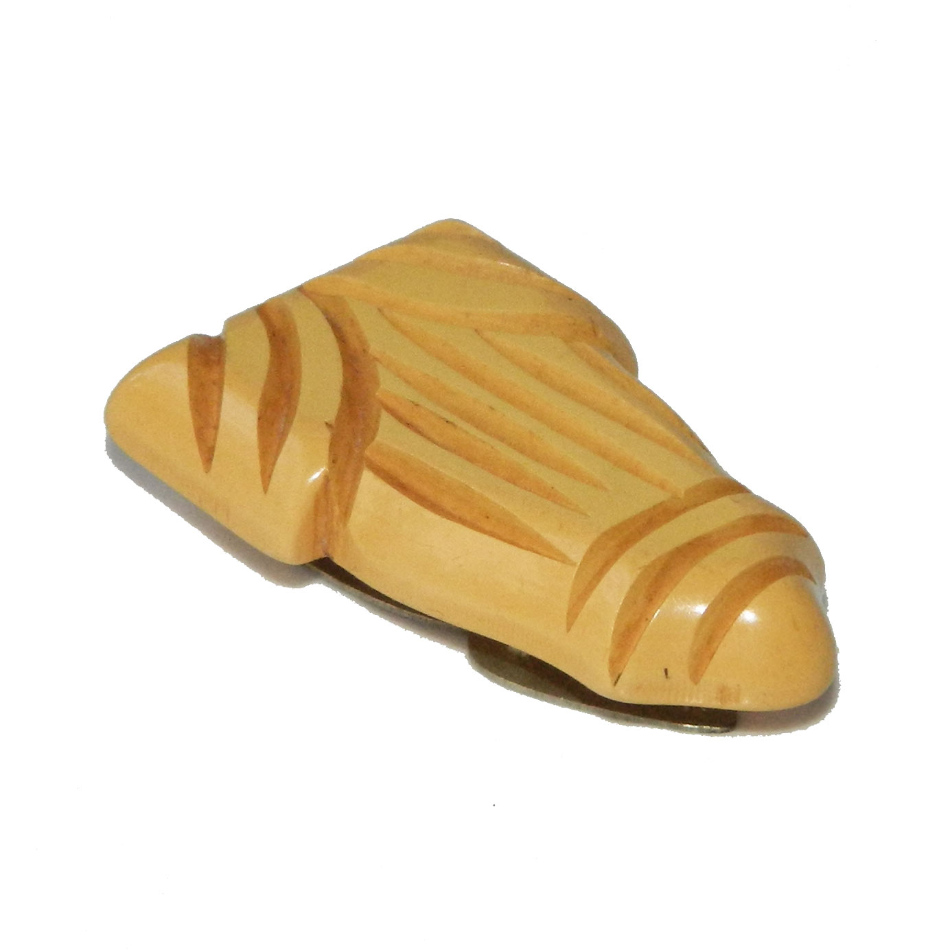 Vintage Art Deco bakelite dress clip