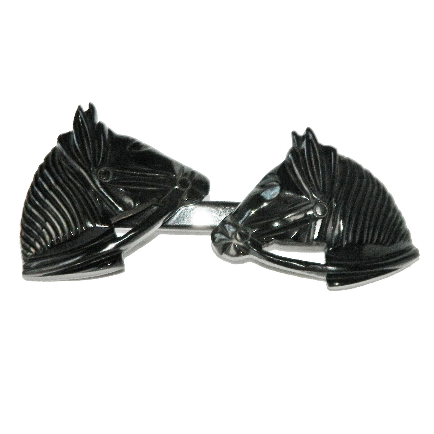 Vintage bakelite horse head scarf clip brooch
