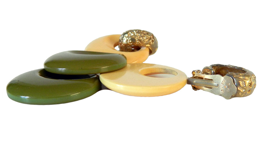 Kenneth J Lane bakelite earrings