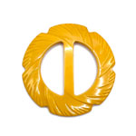 vintage 1930s carved bakelite belt buckle