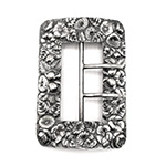 Antique sterling silver belt buckle