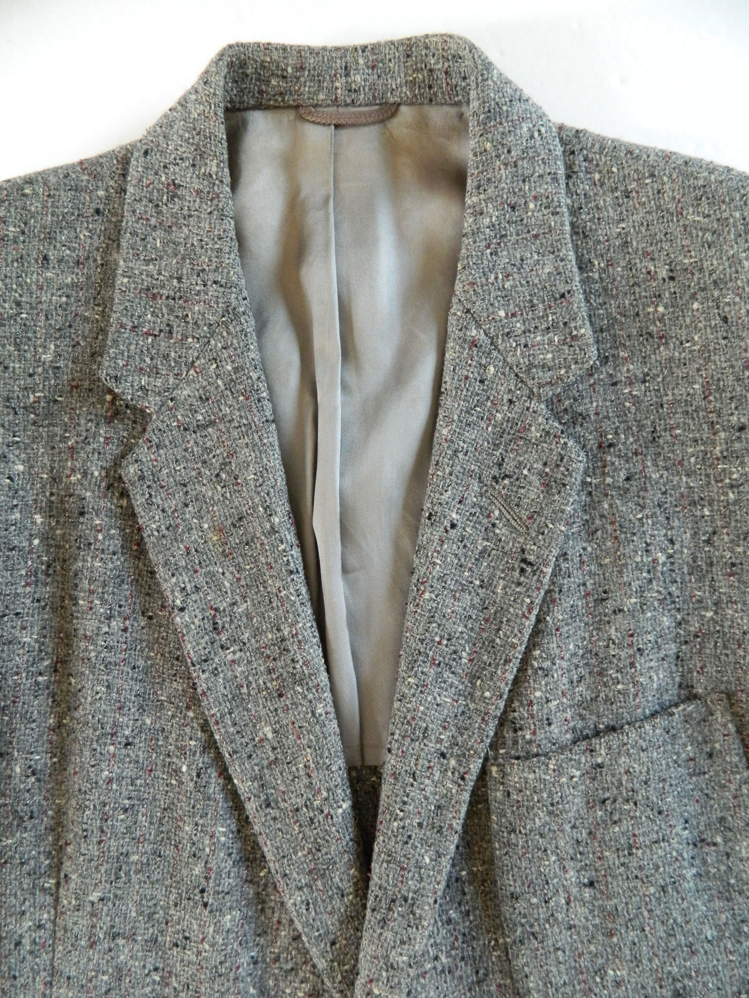 1950's salt and pepper tweed blazer