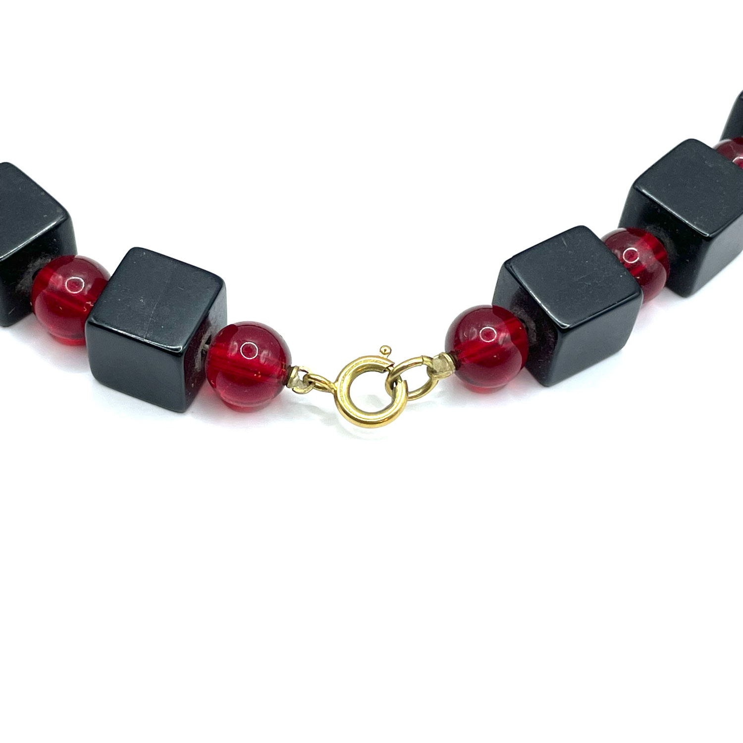 Bakelite cube necklace