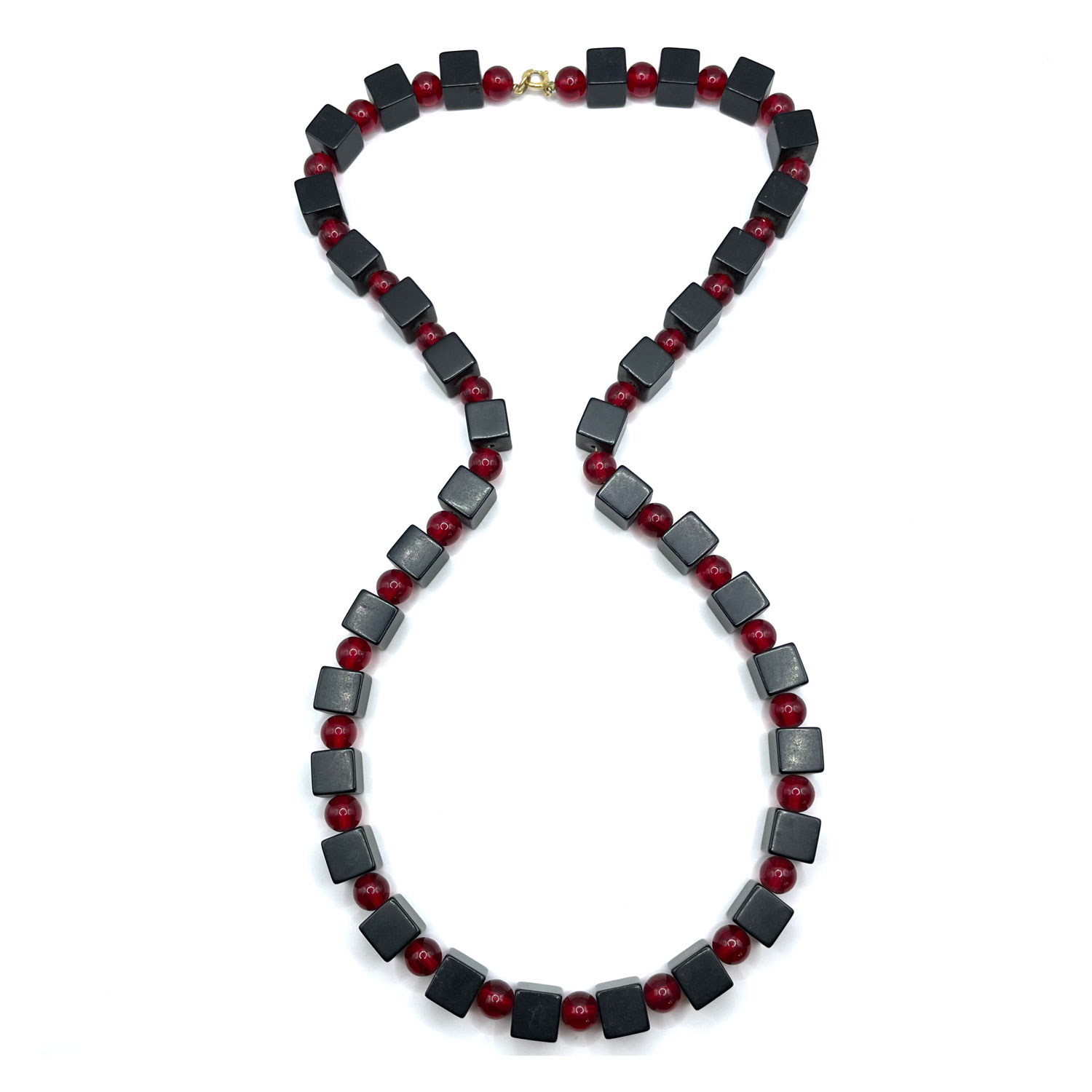 Bakelite cube necklace