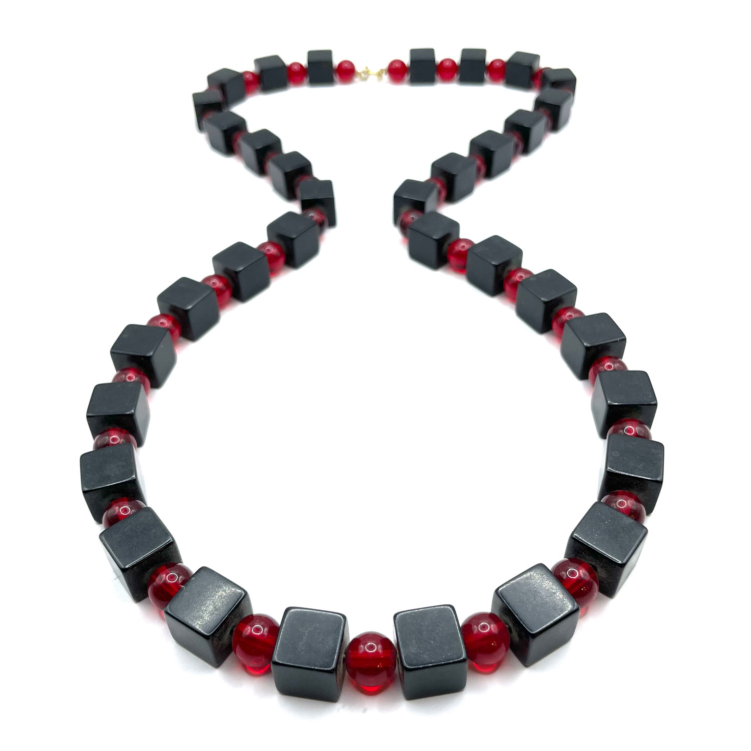Bakelite cube necklace