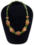 Bakelite bead necklace