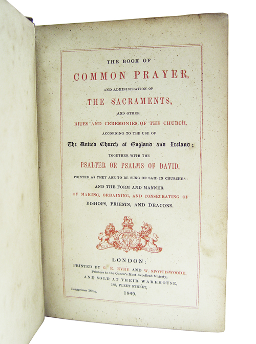 The Book of Common Prayer and Administration of the Sacraments