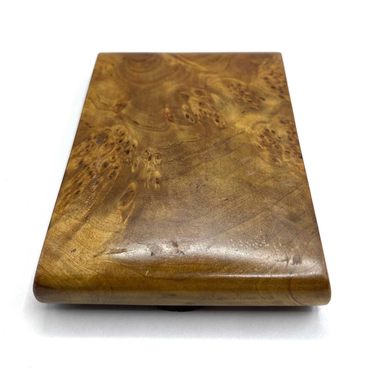 Antique Burl Wood Cigarette Box