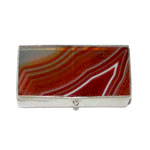 vintage striped agate pill box