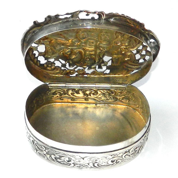 English silver box