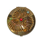 vintage rhinestone pill box