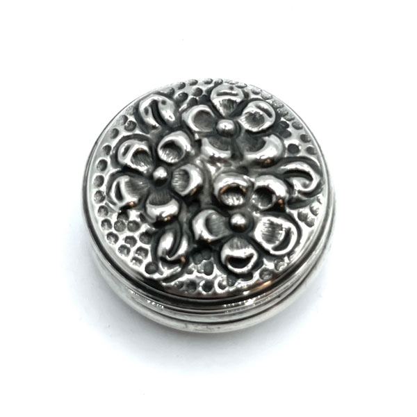 antique silver patch box