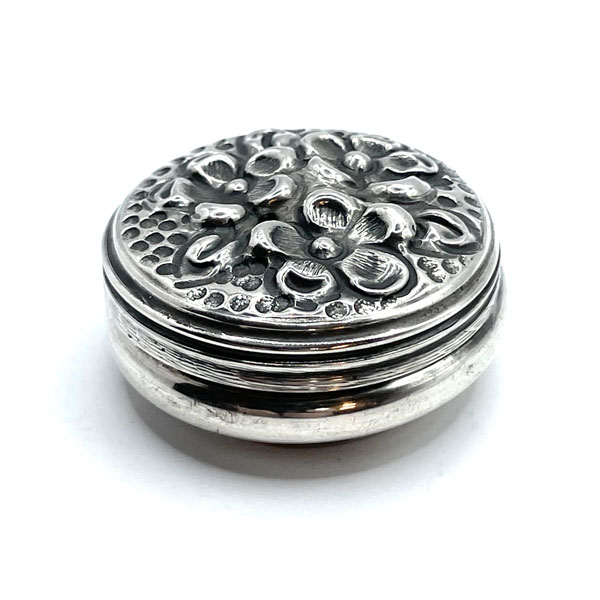 antique silver patch box