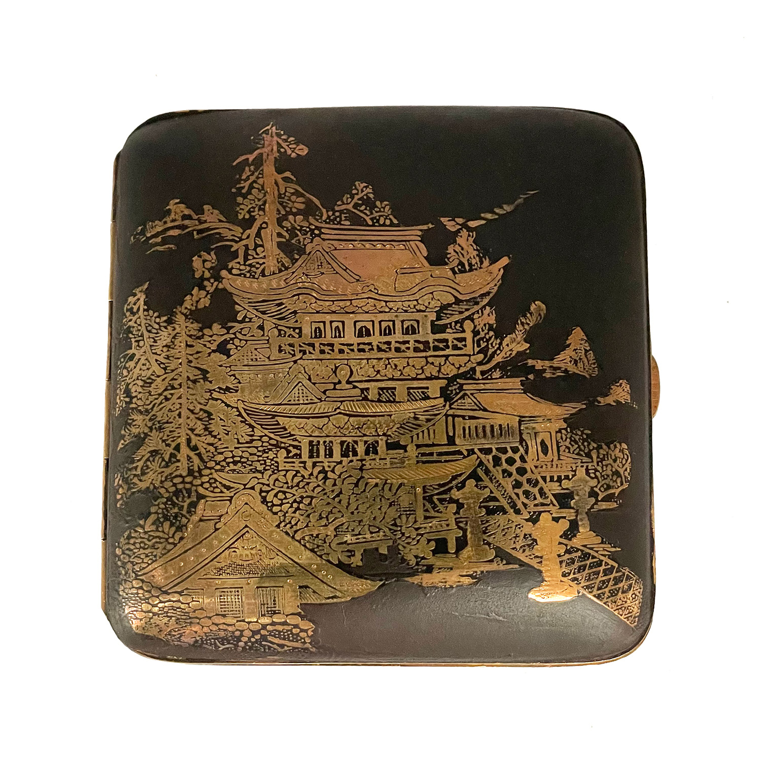 Vintage Nielloware Japanese Cigarette Case