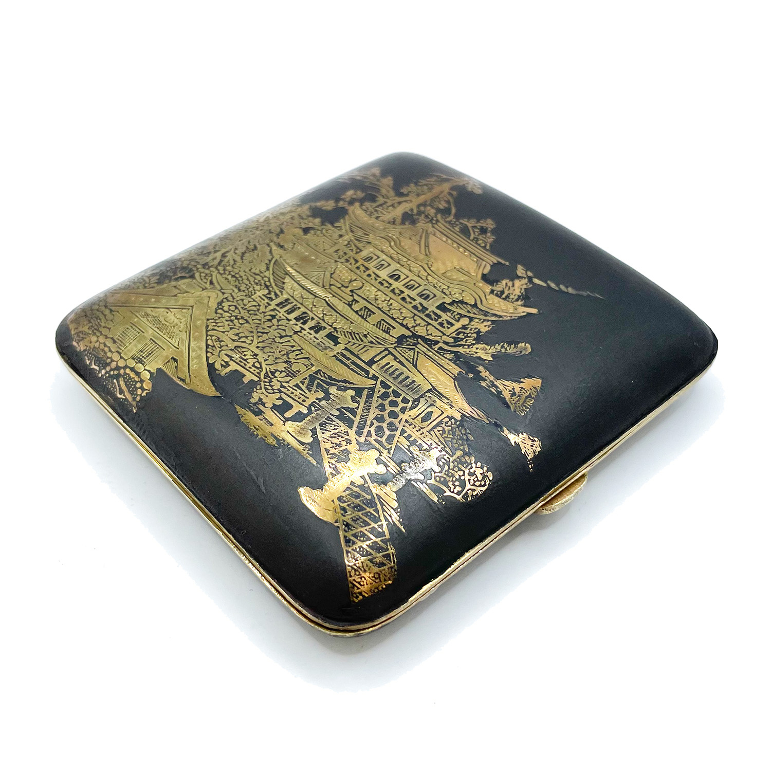 Vintage Nielloware Japanese Cigarette Case