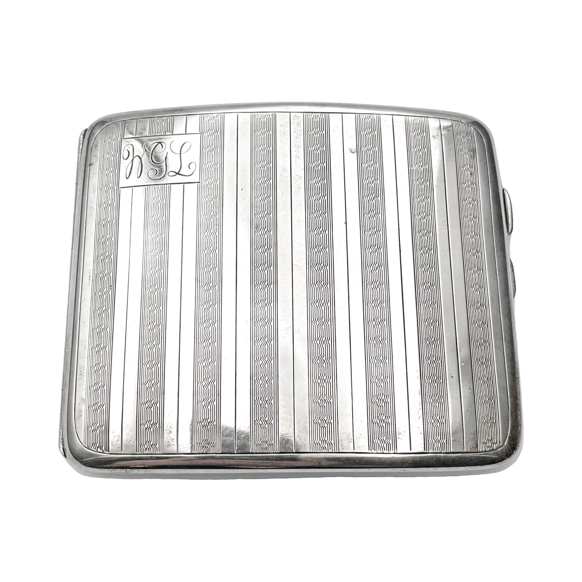 1920s Art Deco Sterling Cigarette Case