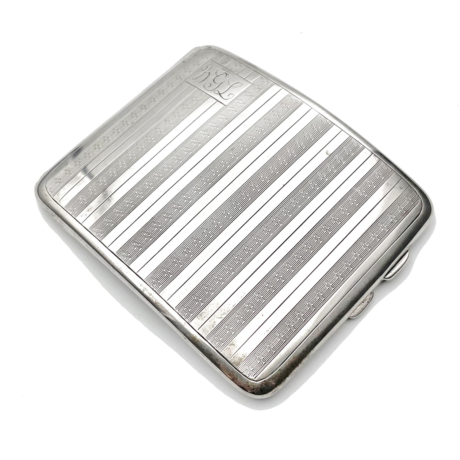 1920s Art Deco Sterling Cigarette Case