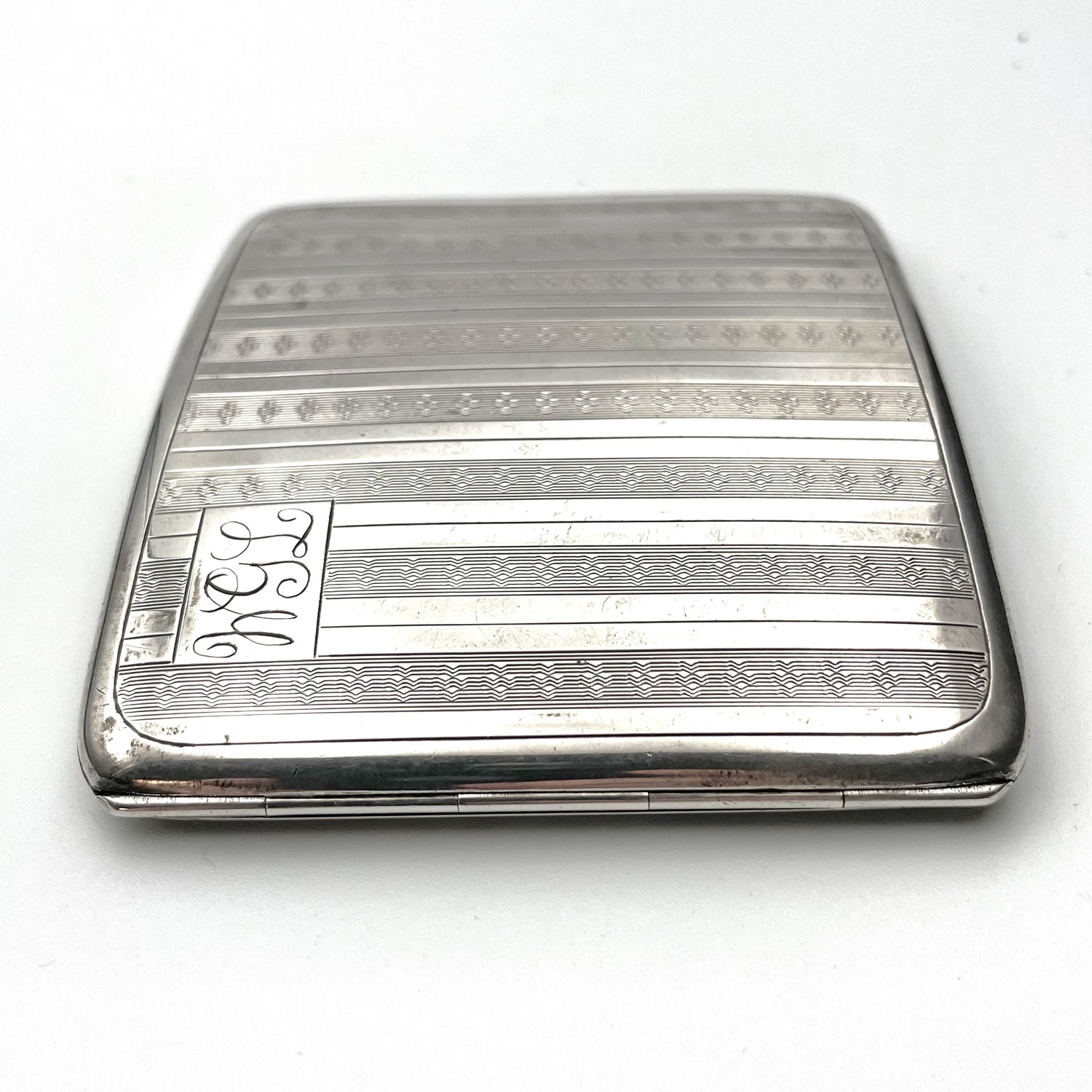 1920s Art Deco Sterling Cigarette Case