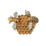 Marcel Boucher honeycomb brooch