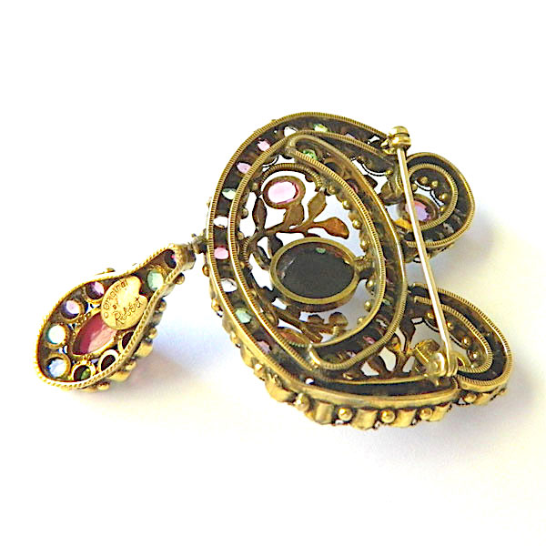 1950's Robért rhinestone brooch