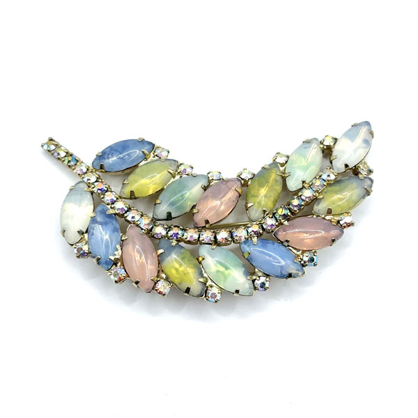 1950's rhinestone brooch
