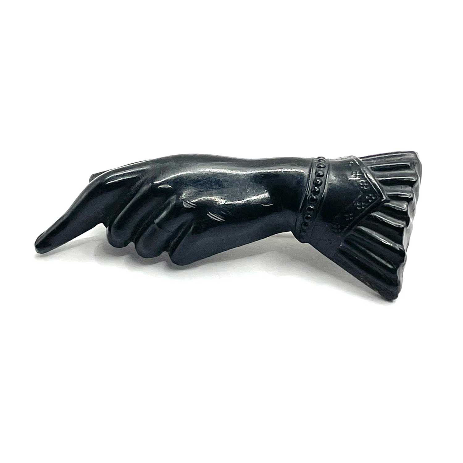 Antique pointing hand brooch