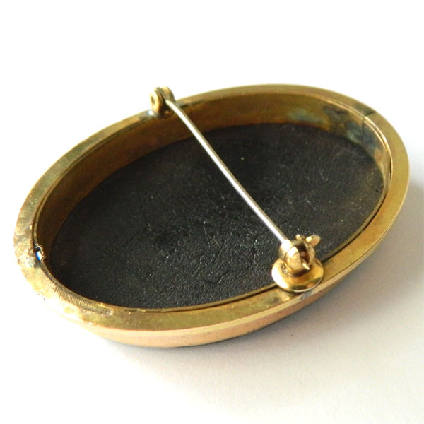 hand painted brooch