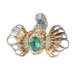 1940's Coro fish brooch