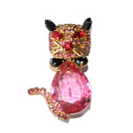 Alice Caviness cat brooch